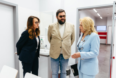 Zwiedzanie przychodni w towarzystwie vice-prezydenta m.st. Warszawy.