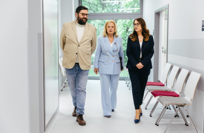 Zwiedzanie Poradni Rehabilitacyjnej w towarzystwie vice-prezydenta m.st. Warszawy.